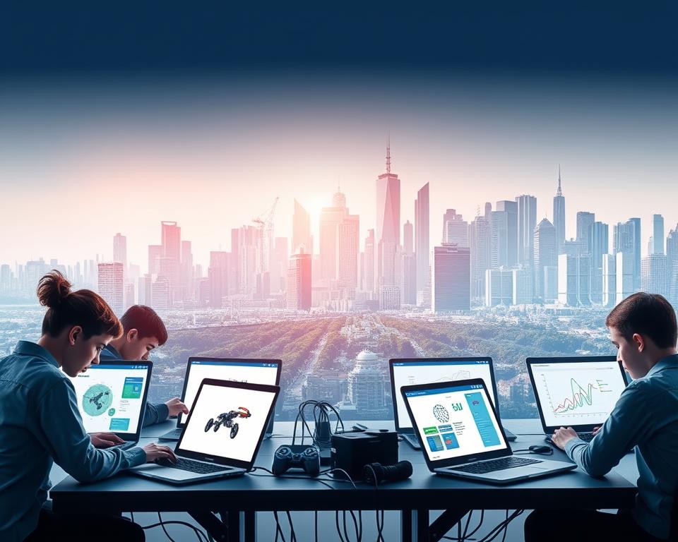 AI education platform real-world projects