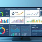 AI in Marketing dashboard showing personalization, SEO, and analytics metrics
