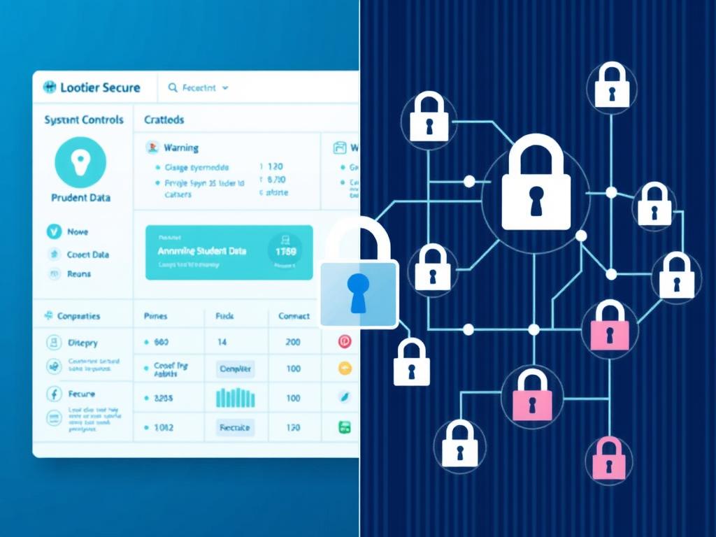 Data privacy concerns with artificial intelligence in education illustrated Data privacy concerns with artificial intelligence in education illustrated